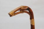 Mid-Century Italian Modern Bamboo and Rattan Rocking Horse Attributed to Albini - Image 8