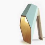 Leather and Faux-Bamboo Demilune Desk / Table after Jacques Adnet - Image 8