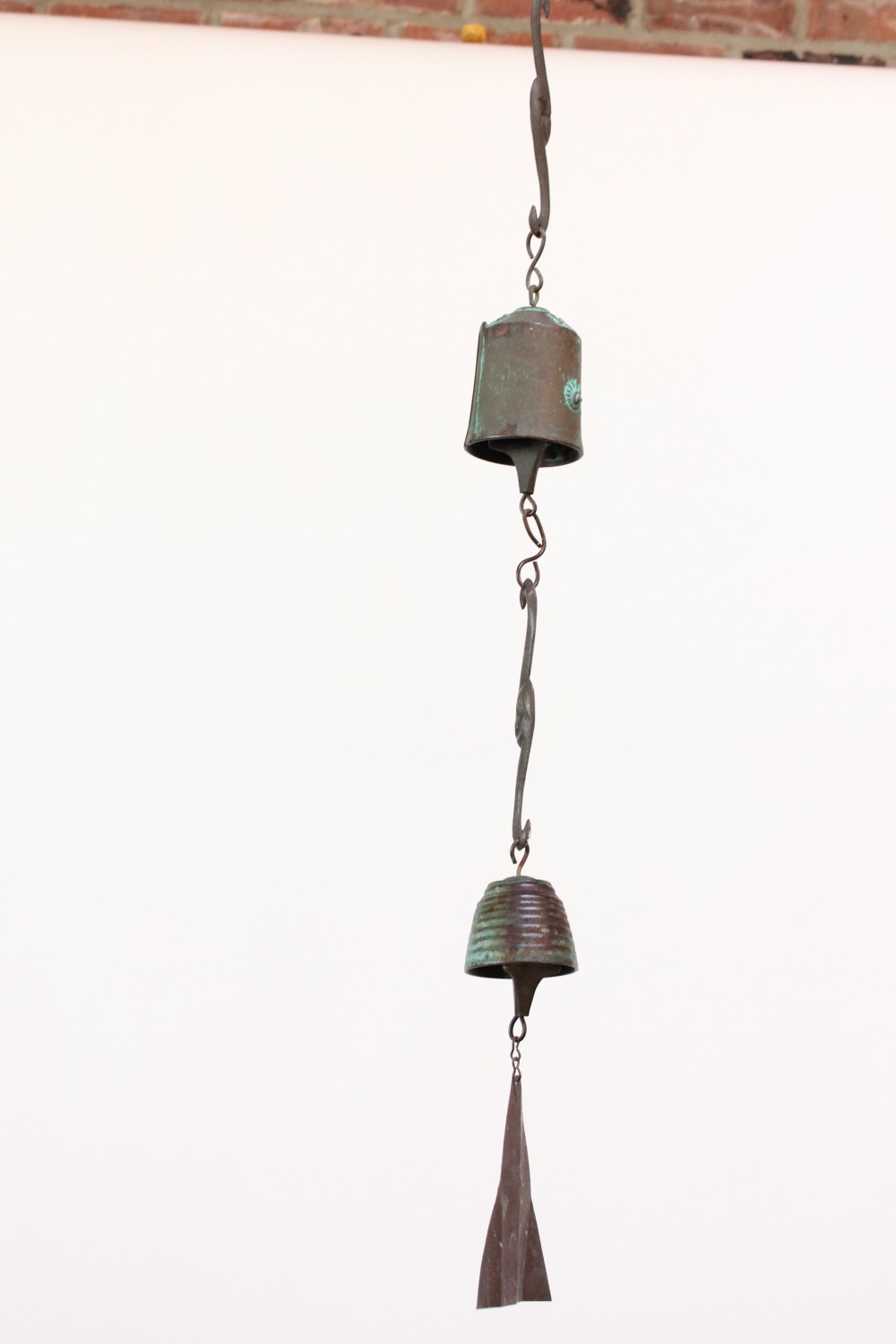 Jeffrey Cross for HHBW Vintage Patinated Bronze Bell / Wind