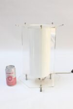 Vintage Acrylic and Cased Glass Hexagonal Table Lamp - Image 7