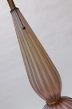 Murano Venetian Baluster Blown Translucent Glass Table Lamp - Image 5