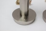 Pair of Mid-Century Brushed Aluminum Table Lamps with Frosted Glass Shades - Image 14
