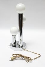 Mid-Century American Modern Chrome Three-Fixture Table Lamp - Image 4