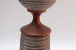 Scandinavian Modernist Sculptural Teak and Ceramic Table Lamp - Image 10