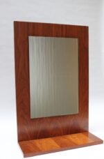 Mid-Century American Modern Walnut Wall or Tabletop Mirror - Image 2