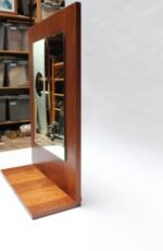 Mid-Century American Modern Walnut Wall or Tabletop Mirror - Image 3