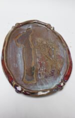 Vintage Figural "Man and Tree' Ceramic Charger by Pollack - Image 2