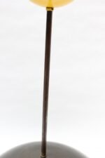 Set of Three Modernist Blackened Steel Three Fixture Dome Pendant Lights - Image 24