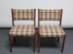Set of Four Mid-Century American Modern Walnut Dining Chairs After Jens Risom - Image 6