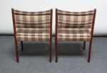 Set of Four Mid-Century American Modern Walnut Dining Chairs After Jens Risom - Image 13