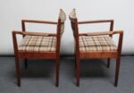 Set of Four Mid-Century American Modern Walnut Dining Chairs After Jens Risom - Image 12