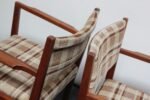 Set of Four Mid-Century American Modern Walnut Dining Chairs After Jens Risom - Image 25