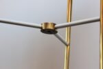 Mid-Century American Modern Brass Three Fixture Floor Lamp with Ceramic Planter - Image 10
