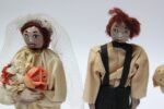 Outsider Art Hand-Carved "Shotgun Wedding" Tableau - Image 9