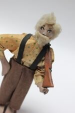 Outsider Art Hand-Carved "Shotgun Wedding" Tableau - Image 11