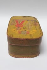 Antique French Storage Box with Hand-Painted Clown Motif - Image 7