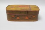 Antique French Storage Box with Hand-Painted Clown Motif - Image 5