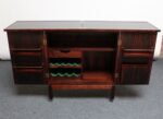 Mid-Century Norwegian Rosewood Flip-Top Rolling Dry Bar by Torbjørn Afdal - Image 2