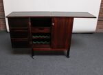 Mid-Century Norwegian Rosewood Flip-Top Rolling Dry Bar by Torbjørn Afdal - Image 14