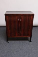 Mid-Century Norwegian Rosewood Flip-Top Rolling Dry Bar by Torbjørn Afdal - Image 3