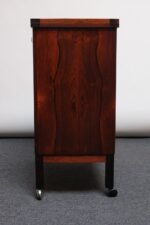 Mid-Century Norwegian Rosewood Flip-Top Rolling Dry Bar by Torbjørn Afdal - Image 10
