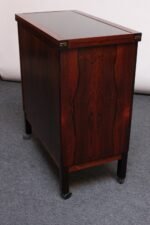 Mid-Century Norwegian Rosewood Flip-Top Rolling Dry Bar by Torbjørn Afdal - Image 8