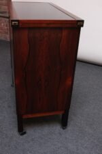 Mid-Century Norwegian Rosewood Flip-Top Rolling Dry Bar by Torbjørn Afdal - Image 9