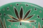 Art Deco Mint Green and Gold Leaf Ceramic Bowl by Waylande Gregory - Image 9