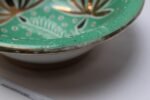 Art Deco Mint Green and Gold Leaf Ceramic Bowl by Waylande Gregory - Image 15