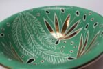 Art Deco Mint Green and Gold Leaf Ceramic Bowl by Waylande Gregory - Image 20
