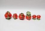 Six-Piece Royal Bayreuth Bavarian Porcelain Figural "Tomato" Tea Set - Image 4