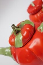 Six-Piece Royal Bayreuth Bavarian Porcelain Figural "Tomato" Tea Set - Image 14