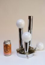 Mid-Century American Modern Chrome Three-Fixture Table Lamp - Image 5