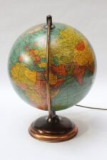 Mid-Twentieth Century Illuminated Terrestrial Glass Globe by George F. Cram - Image 2