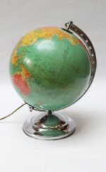 Vintage Replogle Glass Illuminated Library Globe - Image 2