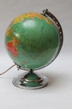 Vintage Replogle Glass Illuminated Library Globe - Image 3
