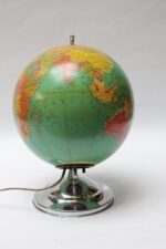 Vintage Replogle Glass Illuminated Library Globe - Image 10