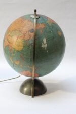 Art Deco Replogle Illuminated Glass Library Globe - Image 4