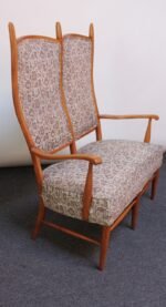 Mid-Century High-Back Birch Settee by Maxwell Royal - Image 4