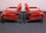 Mid-Century Italian Modern Tufted Mohair and Chrome Lounge Chairs - Image 5