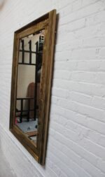 Vintage Acid-Etched Brass Wall Mirror by Bernhard Rohne for Mastercraft - Image 3