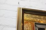 Vintage Acid-Etched Brass Wall Mirror by Bernhard Rohne for Mastercraft - Image 9