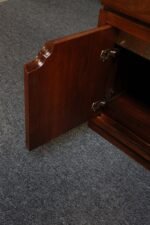 Pair of Vintage Walnut and Brass Nightstands by Baker - Image 15