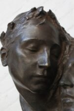 Fortini Cast Bronze Figural Relief Sculpture - Image 8