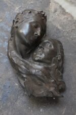 Fortini Cast Bronze Figural Relief Sculpture - Image 7