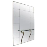 Mid-Century Modern Italian Hallway Mirror with Console