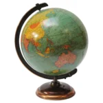 Mid-Twentieth Century Illuminated Terrestrial Glass Globe by George F. Cram