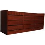 Danish Modern Teak Twelve-Drawer Dresser / Chest of Drawers