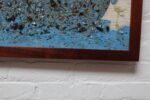 Folk Art USS Constitution Mixed Media Sea Glass Mosaic on Board - Image 13
