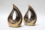 Pair of Ben Seibel for Jenfredware Brass "Flame" Bookends - Image 2